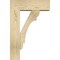 Ekena Millwork Olympic Block Rough Sawn Bracket w/ Offset Brace, Douglas Fir, 6"W x 16"D x 24"H BKT0604X16X24OLY05RDF - alternate 3